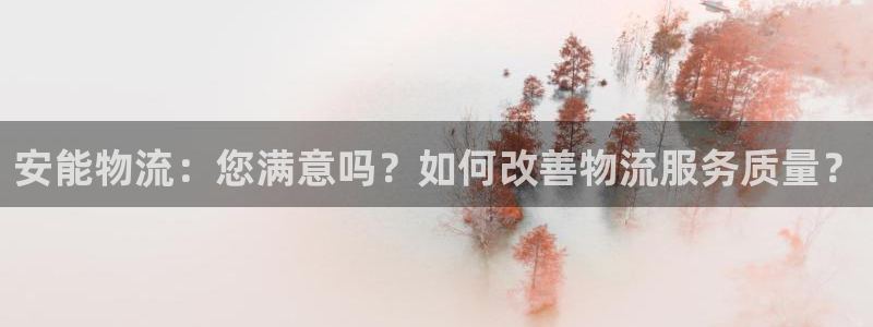 超凡国际官网注册：安能物流：您满意吗